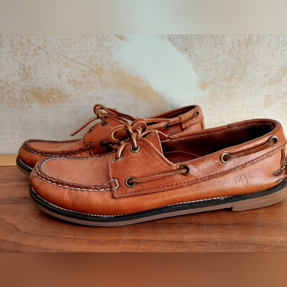 COPY - Vintage Frye Leather Topsiders / Loafers / Boat Shoes Women's Size 7 - 7…